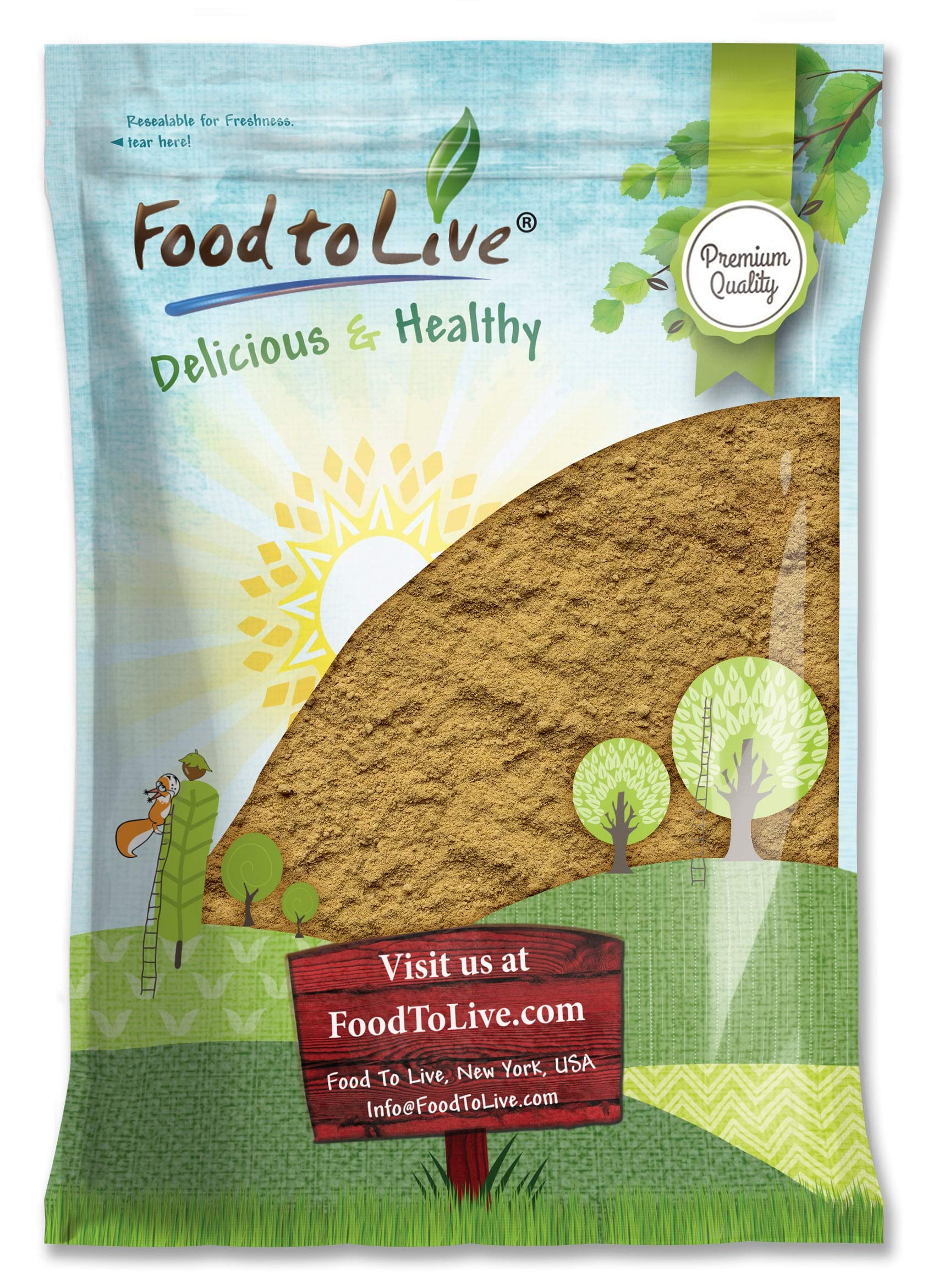 Food to Live Ginger Powder, 6 Pounds - Finely Ground Dried Ginger Root, Pure, Kosher, Vegan, Sirtfood. Bulk Ginger Spice with Sp