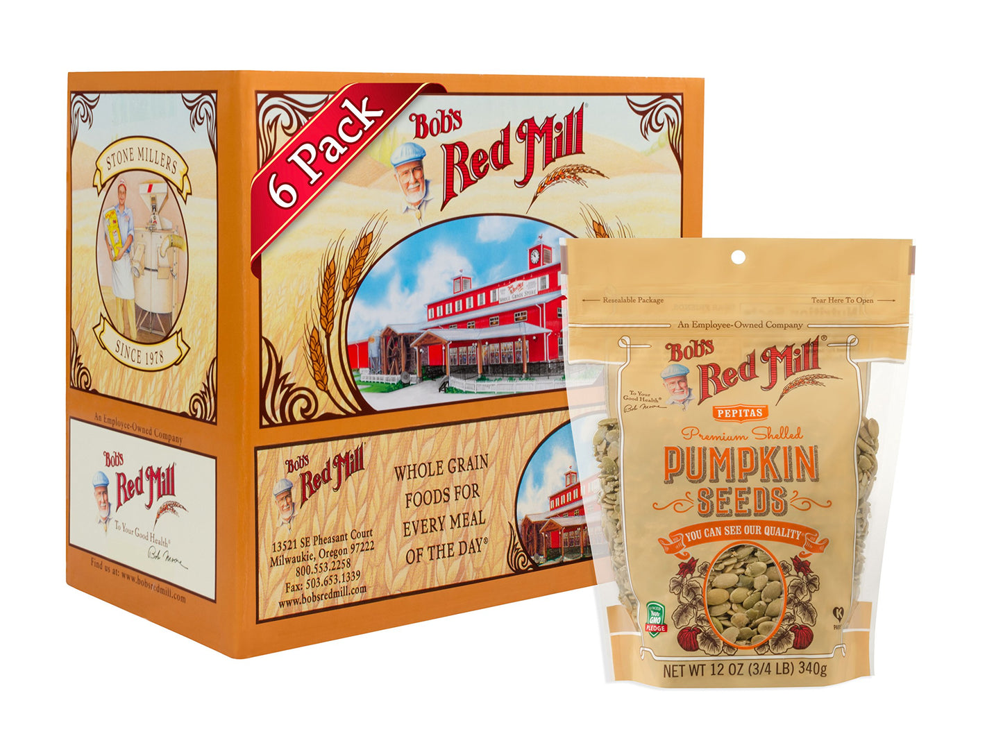 Bob'S Red Mill Organic Pumpkin Seeds, 12Oz (Pack Of 4) - Non Gmo, Vegan, Paleo Friendly, Keto Friendly, Kosher