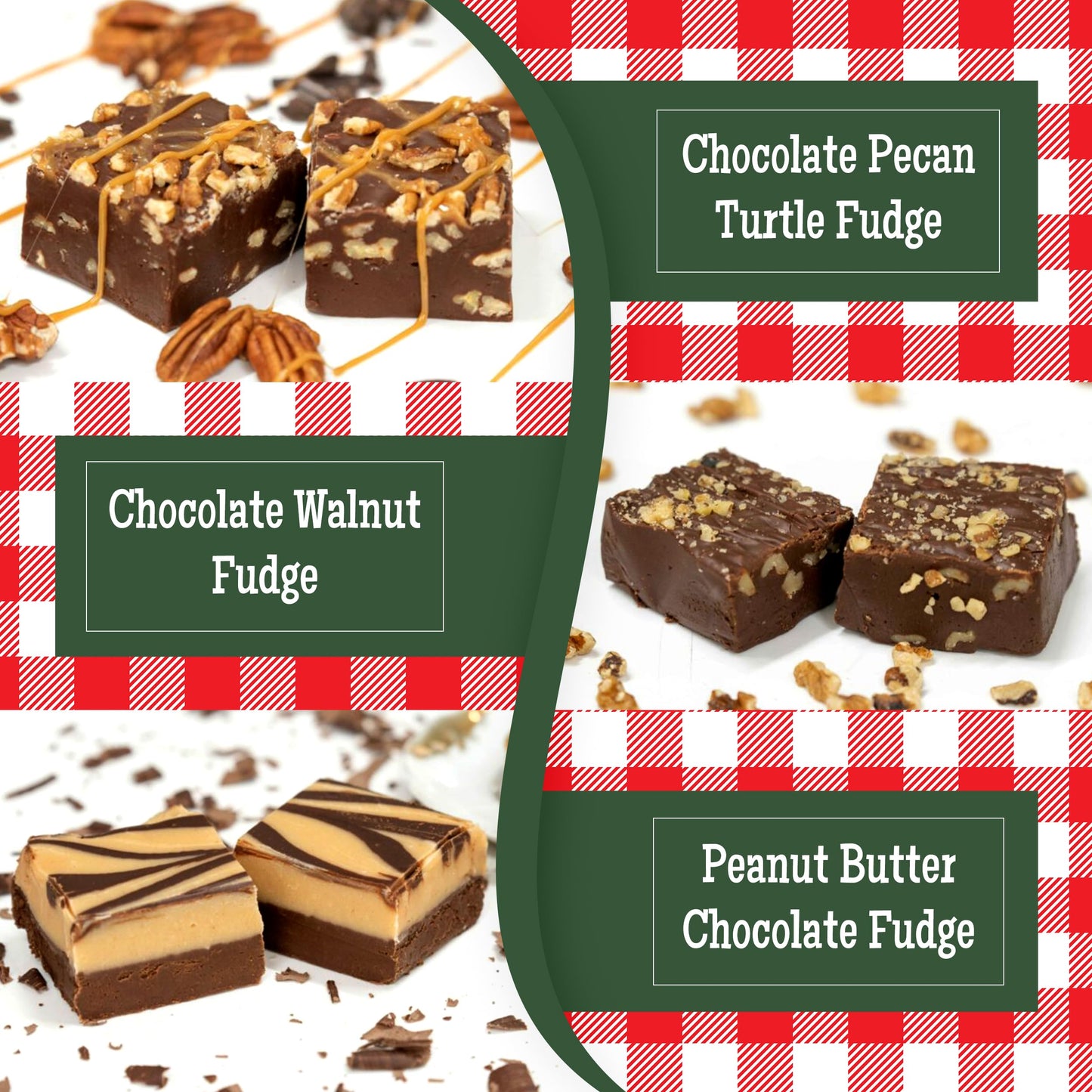Valley Fudge, Chocolate Lovers Gift Box, Fresh Artisan Fudge, Real Butter, Bulk Gourmet Candy, Individually Wrapped, Birthday, T