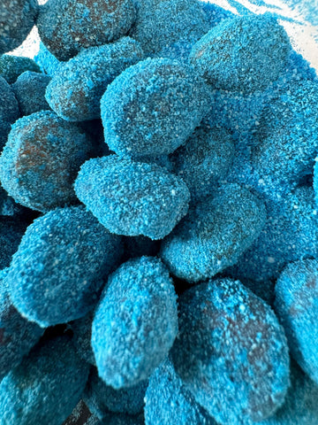 Sour Blue Raspberry Gushers, Viral Tiktok Candy Extremely Sour Gushers/Gummies (1 lb with Extra Sour Powder)