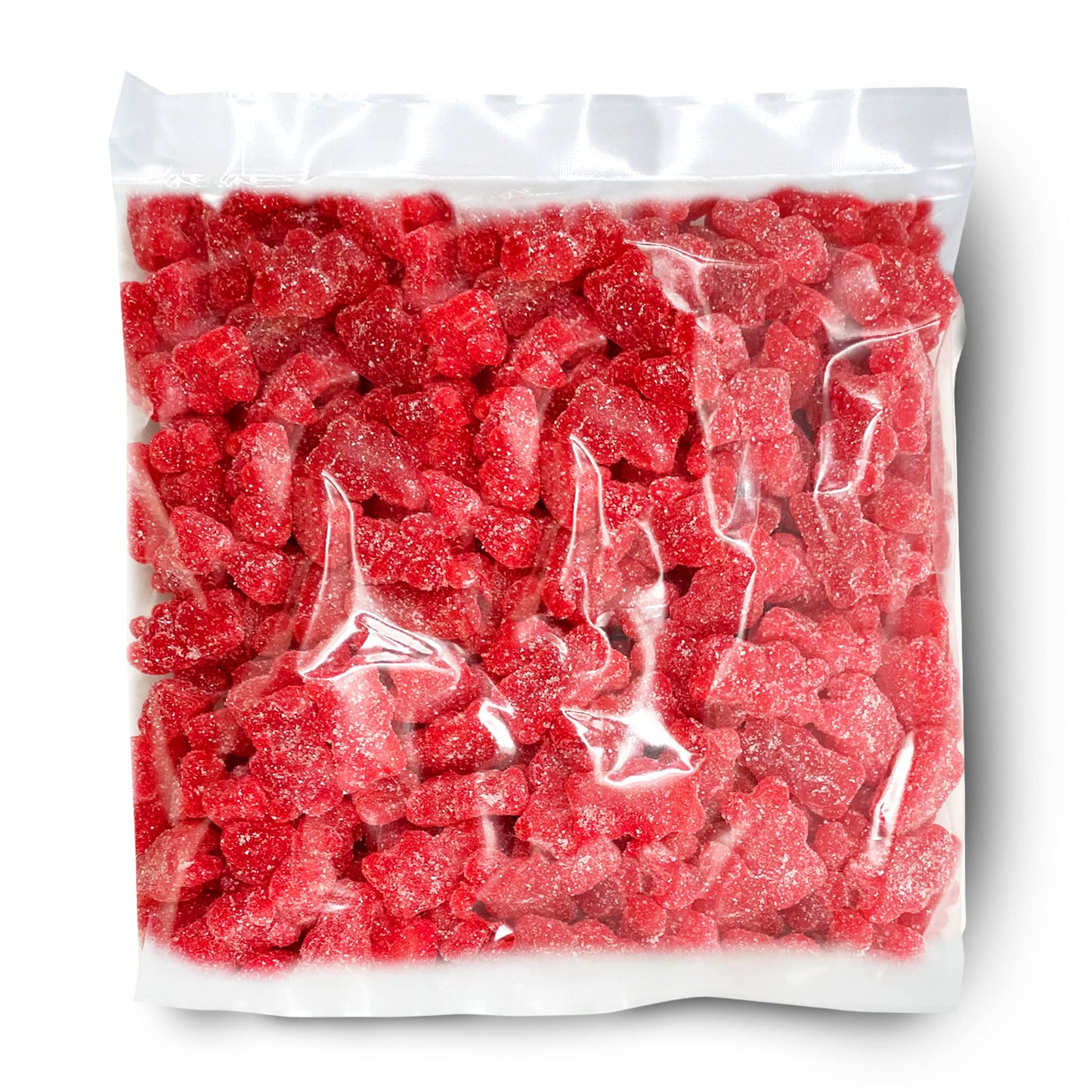 The Hampton Popcorn Company Red Gummy Bears, Sugared, 2.2 Pound Bag, Cherry Flavored