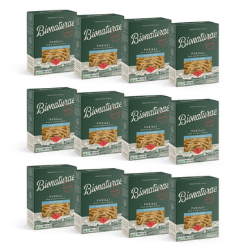 bionaturae Fusilli Pasta Noodles, Gluten Free Organic Rice & Lentil, Kosher Certified, 12 Oz (Pack of 12)