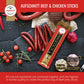 Aufschnitt Grass Fed Beef Jerky Sticks - Low Sodium, Certified Kosher - Halal And Keto Friendly - 6 Pack, Spicy