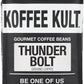 Koffee Kult Thunder Bolt Coffee Ground, 100% Arabica, Dark Roast, 32oz