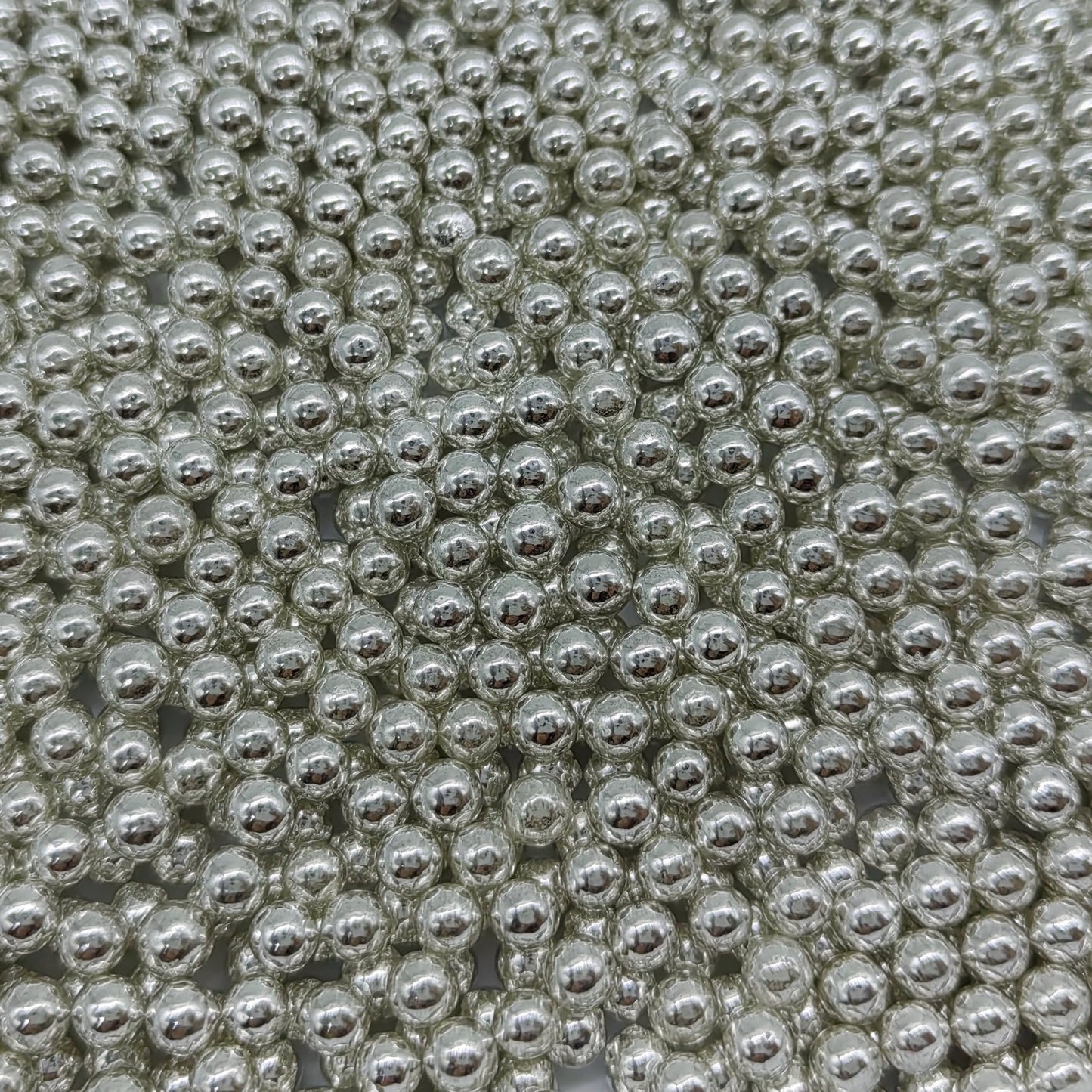 Edible Silver Pearl Sugar Sprinkles Candy 4Mm Mini Pearls Cake Decorations Cupcake Toppers Cookie Decorating Perfect For Wedding