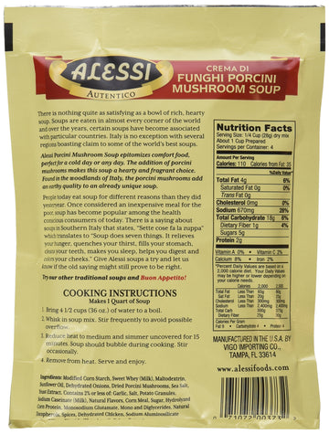 Alessi Soup Mix Porcini Mushroom, 4 Ounce (Pack Of 1)