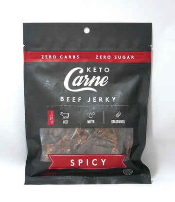 KETO CARNE | Healthy Keto & Low Carb Beef Jerky | 0g Carb | 0g Sugar | Sugar Free, Zero Carb | Gluten Free | Soy Free | Preserva