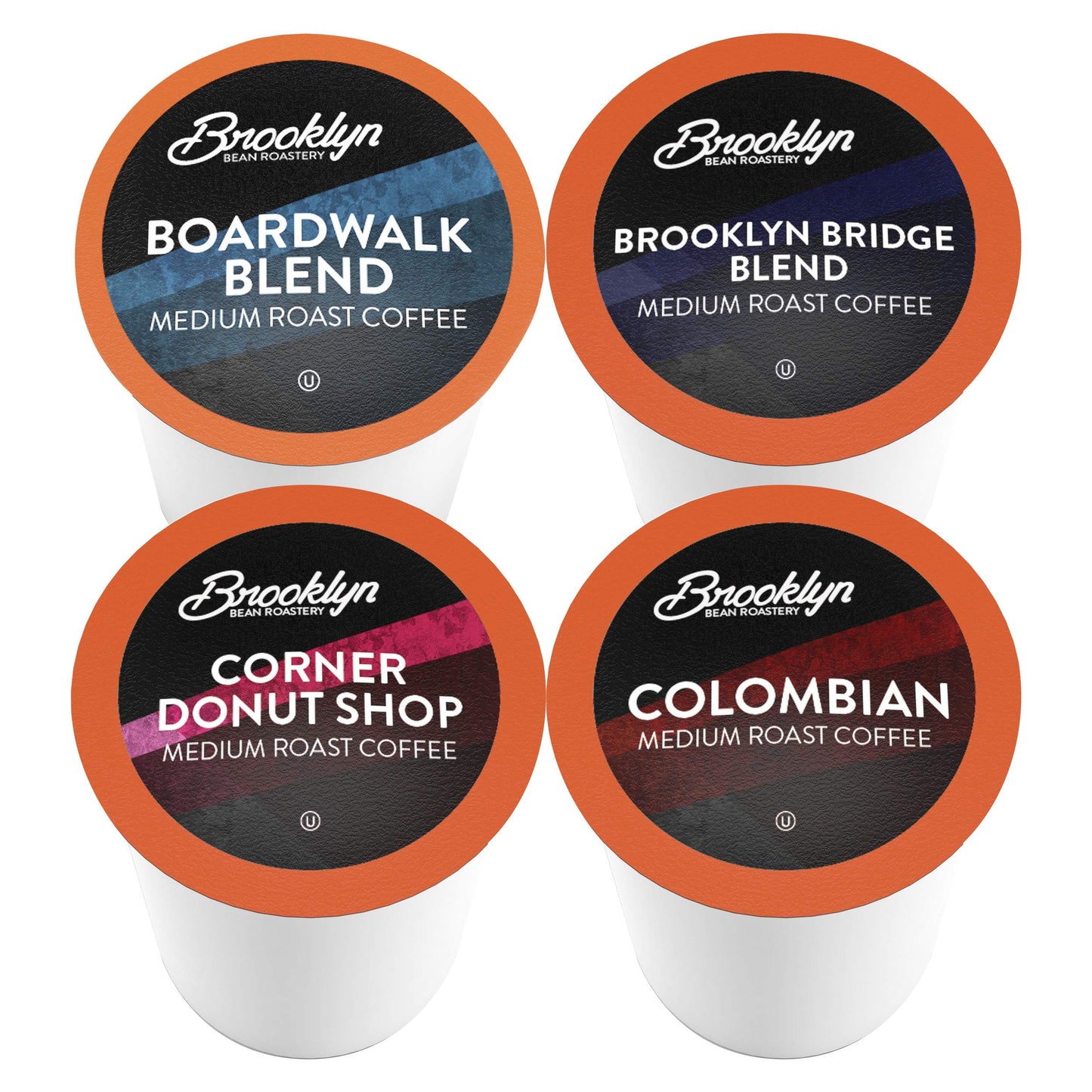 Brooklyn Beans Coffee Pods Medium Roast Variety Pack, 40 Count, Compatible with 2.0 Keurig K Cup malt-inspired