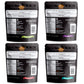 Noble Jerky - Vegan Jerky, Healthy Plant-Based Protein Snack, Vegetarian, Non-GMO, 4 Pack (Original, BBQ, Teriyaki, Chipotle), (