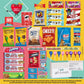 Gift A Snack - Holiday  Christmas Stocking Stuffer Snack Box Variety Pack Care Package + Greeting Card (40 Count) Birthday Sweet  Gift Basket  Candies Chips ers Bars