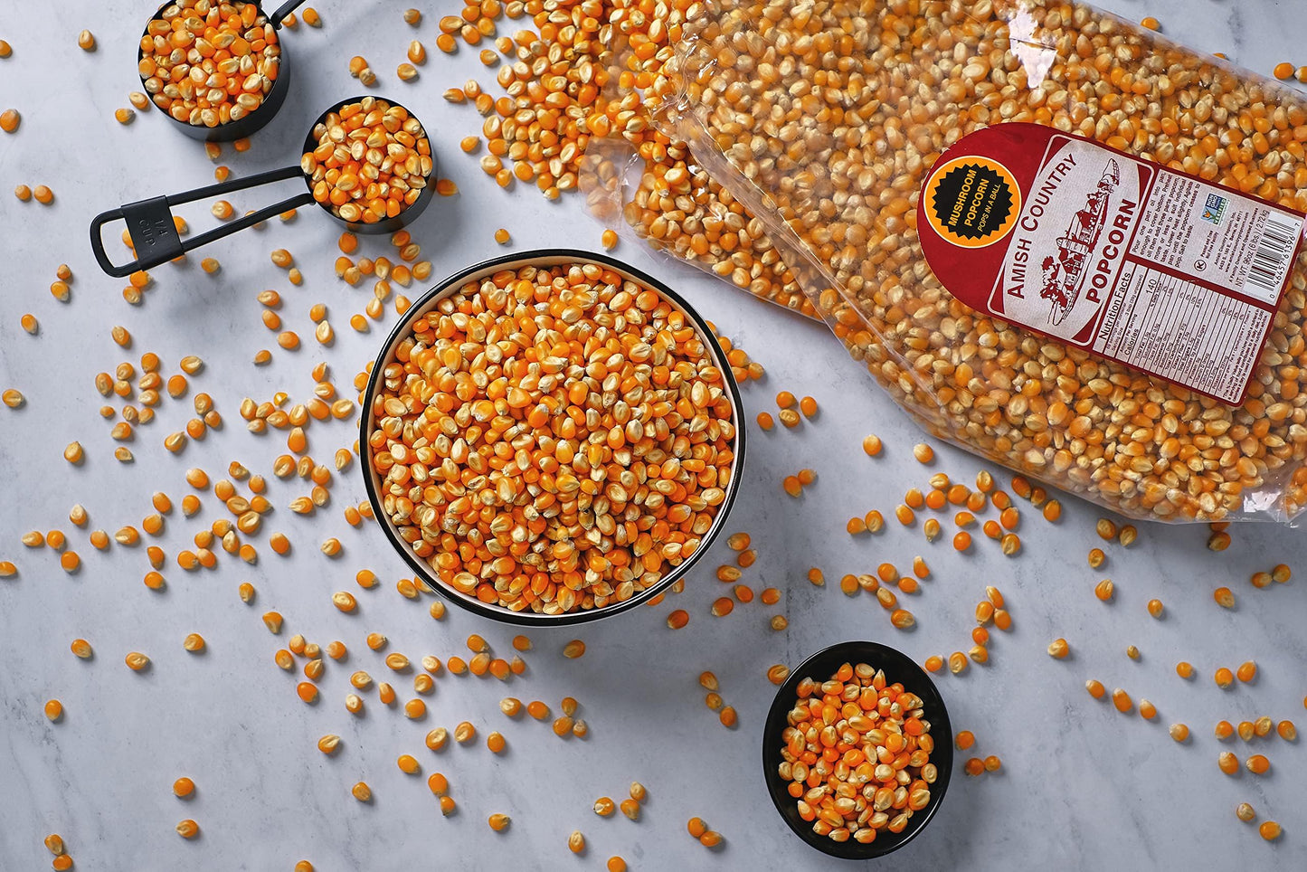 Amish Country Popcorn | 6 lb Bag | Mushroom Popcorn Kernels | Old Fashioned, Non-GMO and Gluten Free (Mushroom - 6 lb Bag)