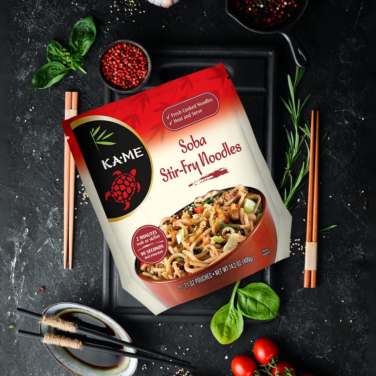 Ka-Me Soba Noodle Organic Buckwheat - 14.2 Oz. (Pack Of 6)