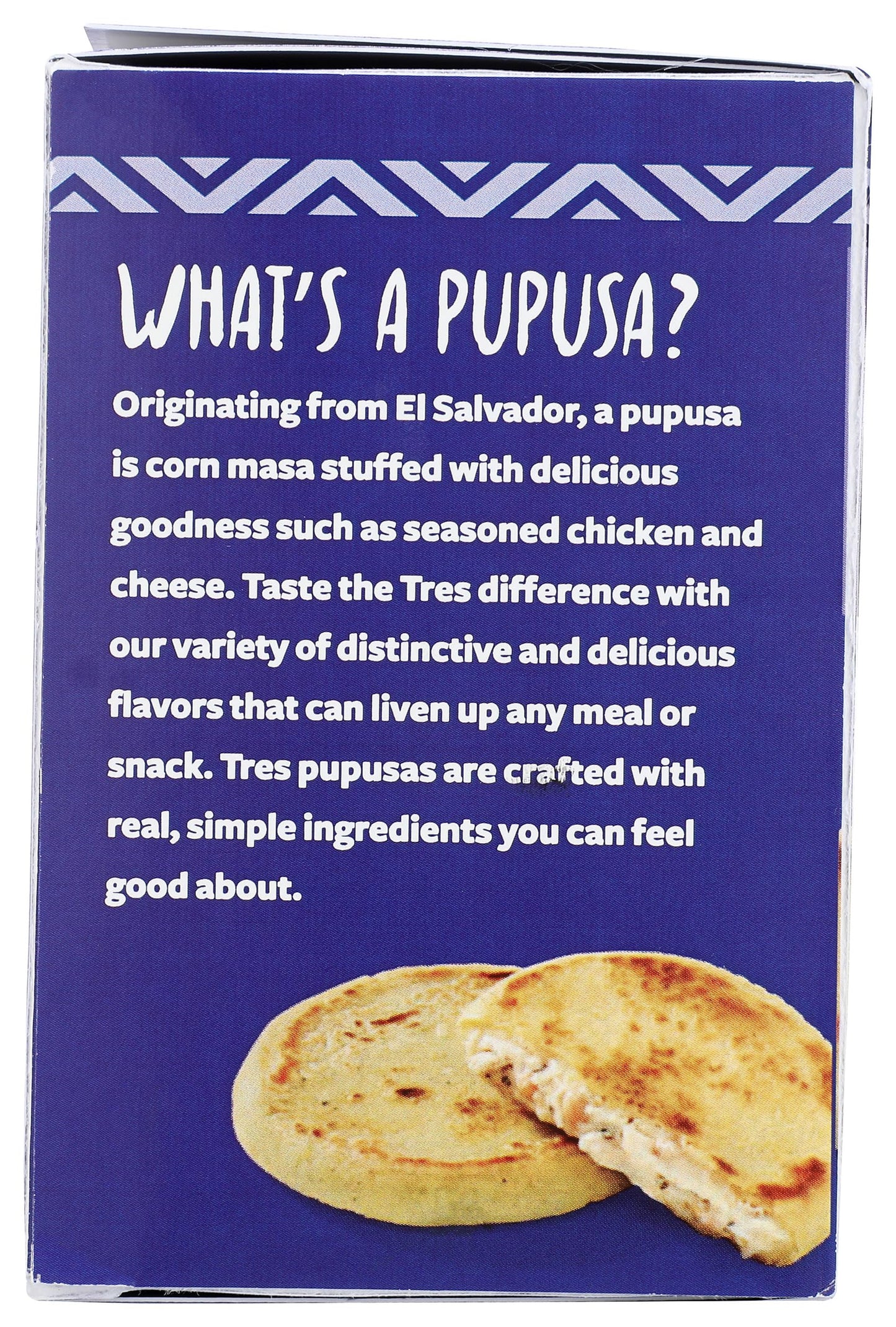 Tres Latin Foods, Chicken And Cheese Pupusas, 4-count, 10 oz (frozen)