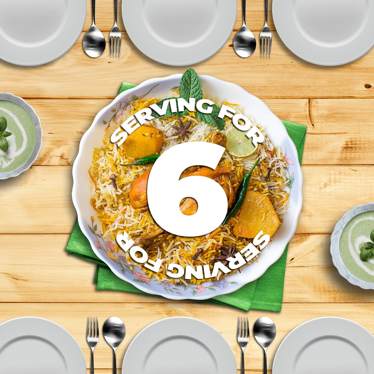 Shan - Biryani Masala Seasoning Mix (50g) - Spice Packets for Spicy Meat Layered Pilaf (Pack of 6)