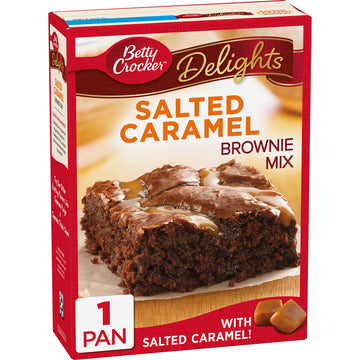 Betty Crocker Delights Salted Caramel Brownie Mix, 18.4 Oz.