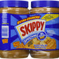 Skippy Extra Crunchy Peanut Butter Super Chunk Twin Pack Two 48 Ounce Jars