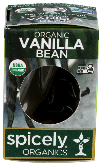 Spicely Organic Vanilla Bean 0.2 Oz Certified Gluten Free