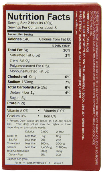 McVities Digestive Wheat Biscuits, 8.8 Ounce (Pack of 6)