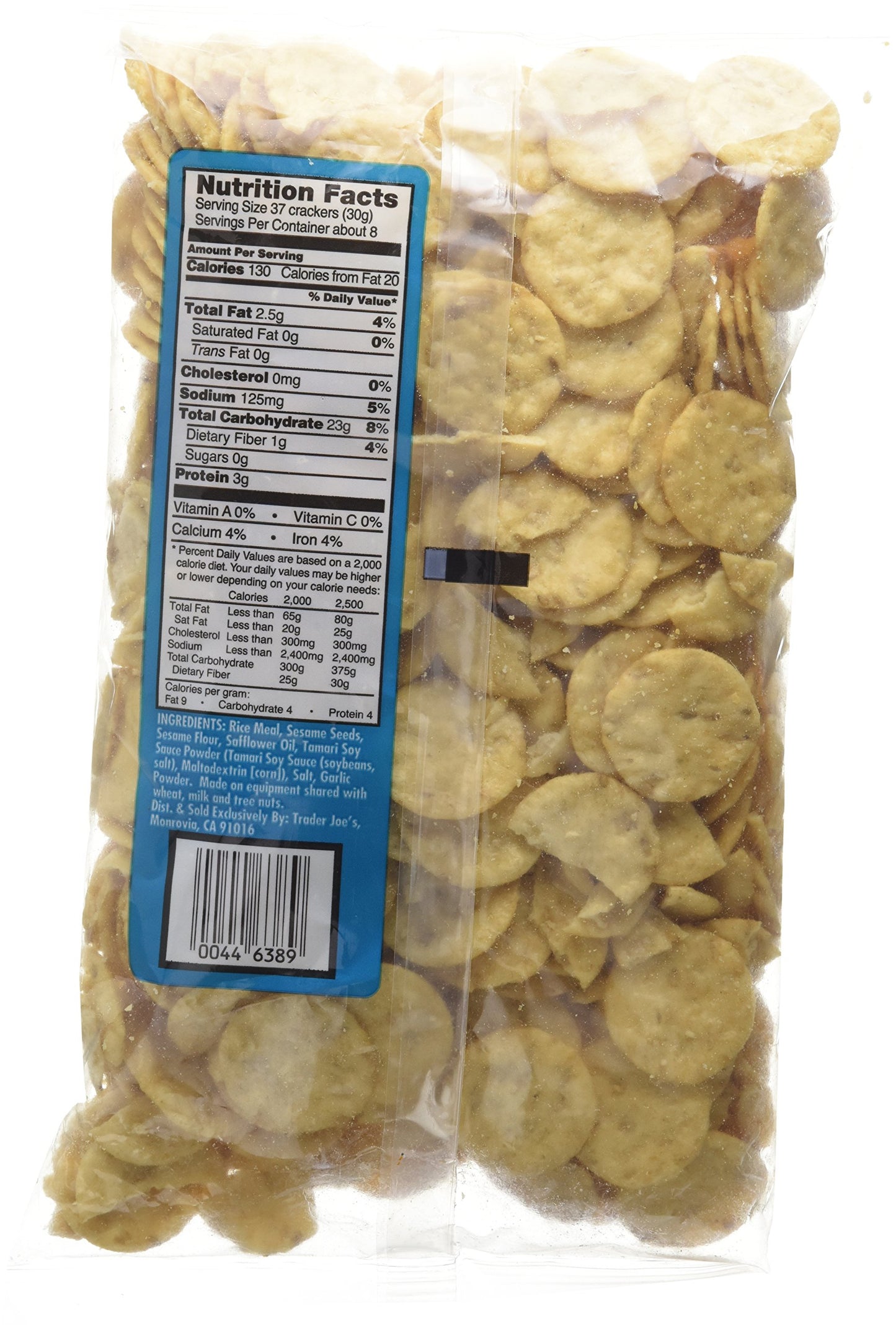 Trader Joe's Original Savory Thin Mini Crackers, 8oz (227g) - Crunchy Snack for Parties & Everyday Enjoyment