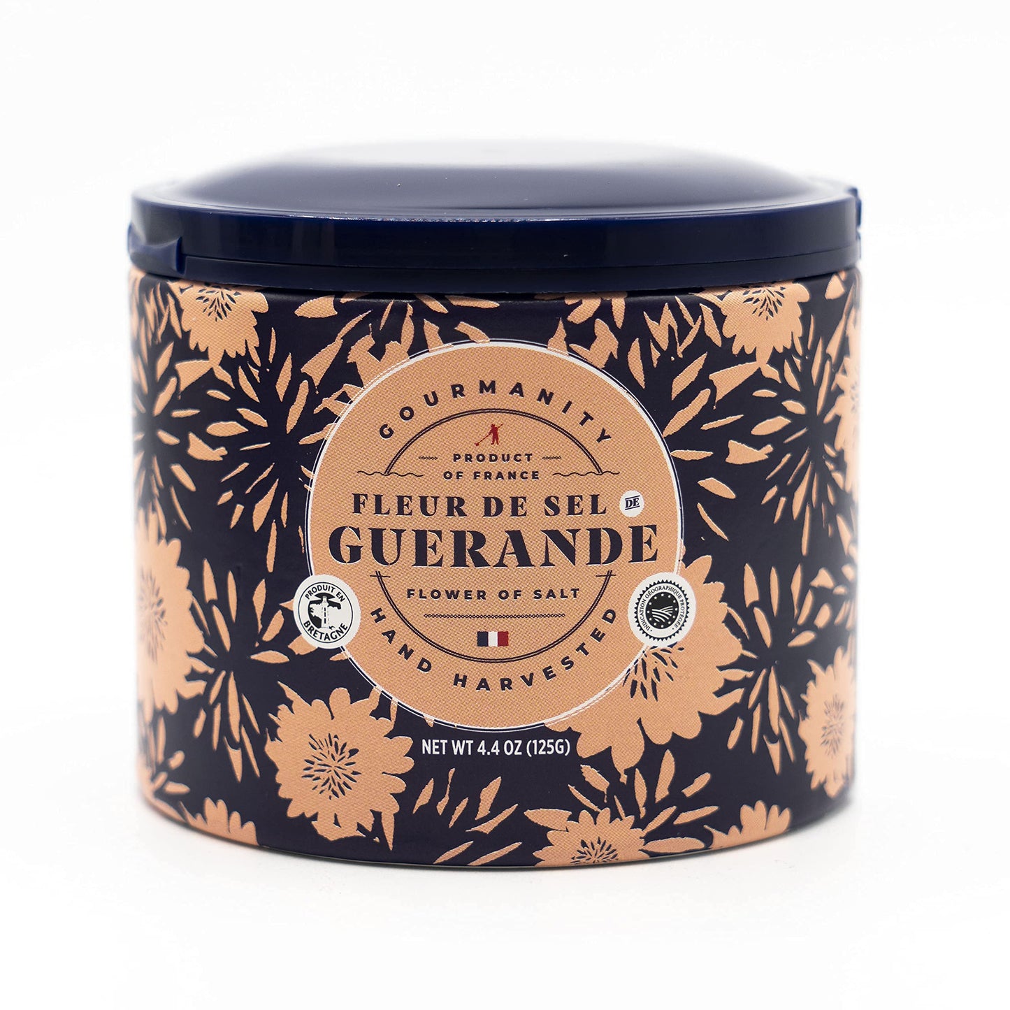 Gourmanity Fleur De Sel De Guerande Premium Finishing Salt, 4.4 oz, Ideal for Gourmet Cooking and Seasoning