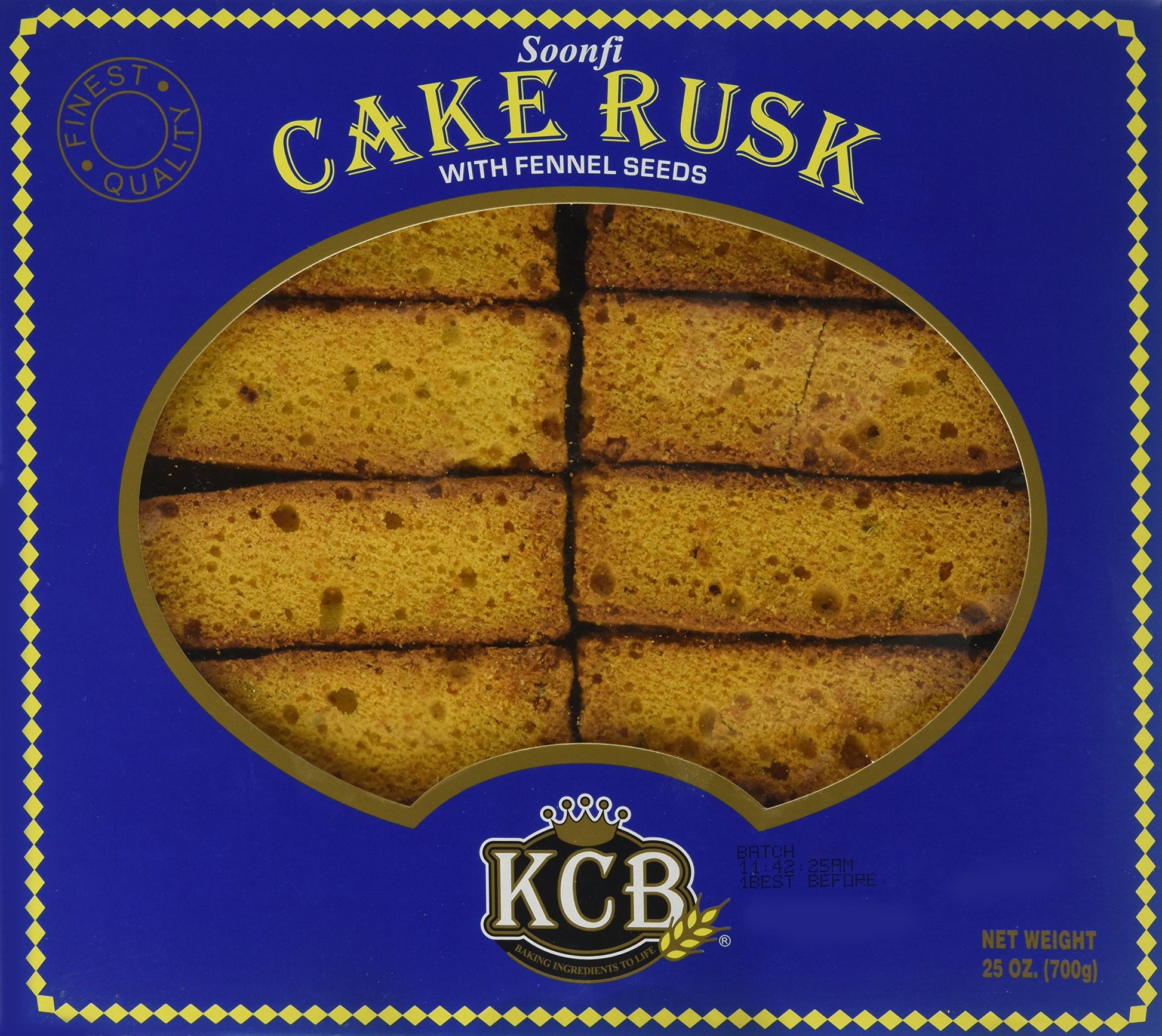 Kcb Soonfi Cake Rusk With Fennel Seeds 25Oz