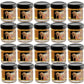 Movelo Pure Honey Mini Jars, 1.1 oz Each, Pack of 16, 100% Natural Honey, Ideal for Tea, Breakfast, Travel, Restaurants, Gift Baskets