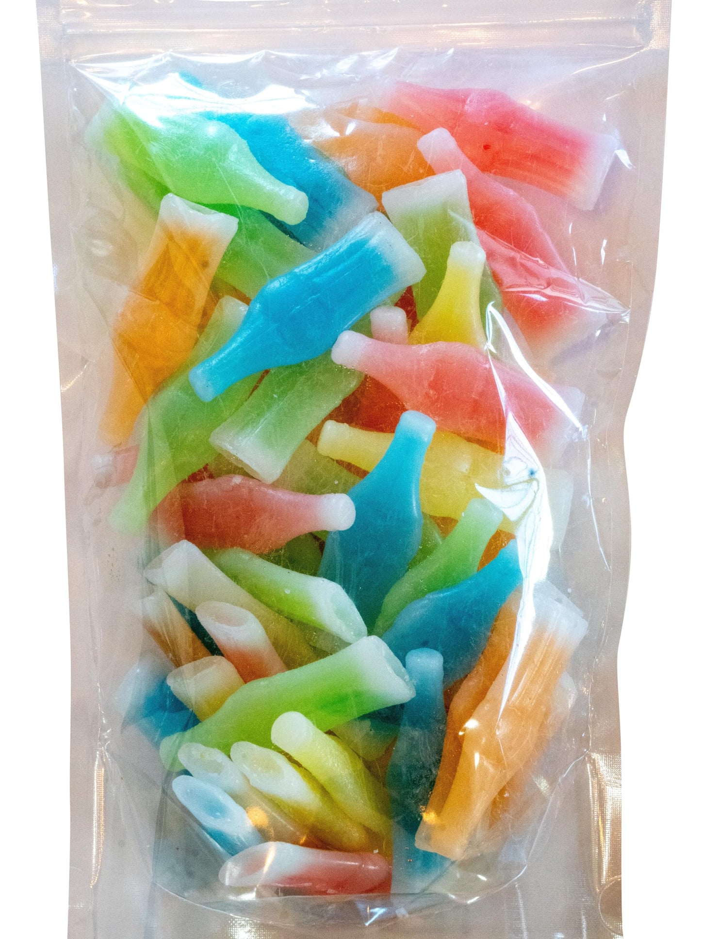 Dm Sweets Wax Bottles - 1 Lb Of Nostalgic Assorted Colored Fruit Flavored Liquid Filled Chewy Wax Bottles