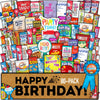 Birthday Care Package (80 Count) Snacks Food Cookies Chocolate Bar Chips Candy Party Variety Gift Box Pack Assortment Basket Bundle Mix Bulk Sampler