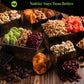 Nut Cravings Gourmet Collection - Thank You Tower Gift Basket, Gourmet Nuts & Dried Fruits With Ty Ribbon + Greeting Card (12 As