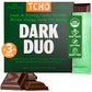 TCHO Dark Duo Dark Chocolate Bars, Organic, Vegan, Non-GMO, 3 Pack, 2.5oz Each