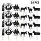 24Pcs Christmas Nativity Cupcake Toppers, Black Glitter Holy Nativity Cupcake Decoration, Christmas Jesus Decorations, Christmas