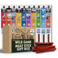 Jerky-n-Spice Wild Game Meat Sticks, 10-Pack, Exotic Beef Jerky Variety, 1.2 Ounce Each, Perfect Gift for Meat Lovers