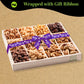 Nut Cravings Gourmet Collection - Thinking Of You, Nuts Gift Basket With Thinking Of You Ribbon + Greeting Card In Reusable Wood