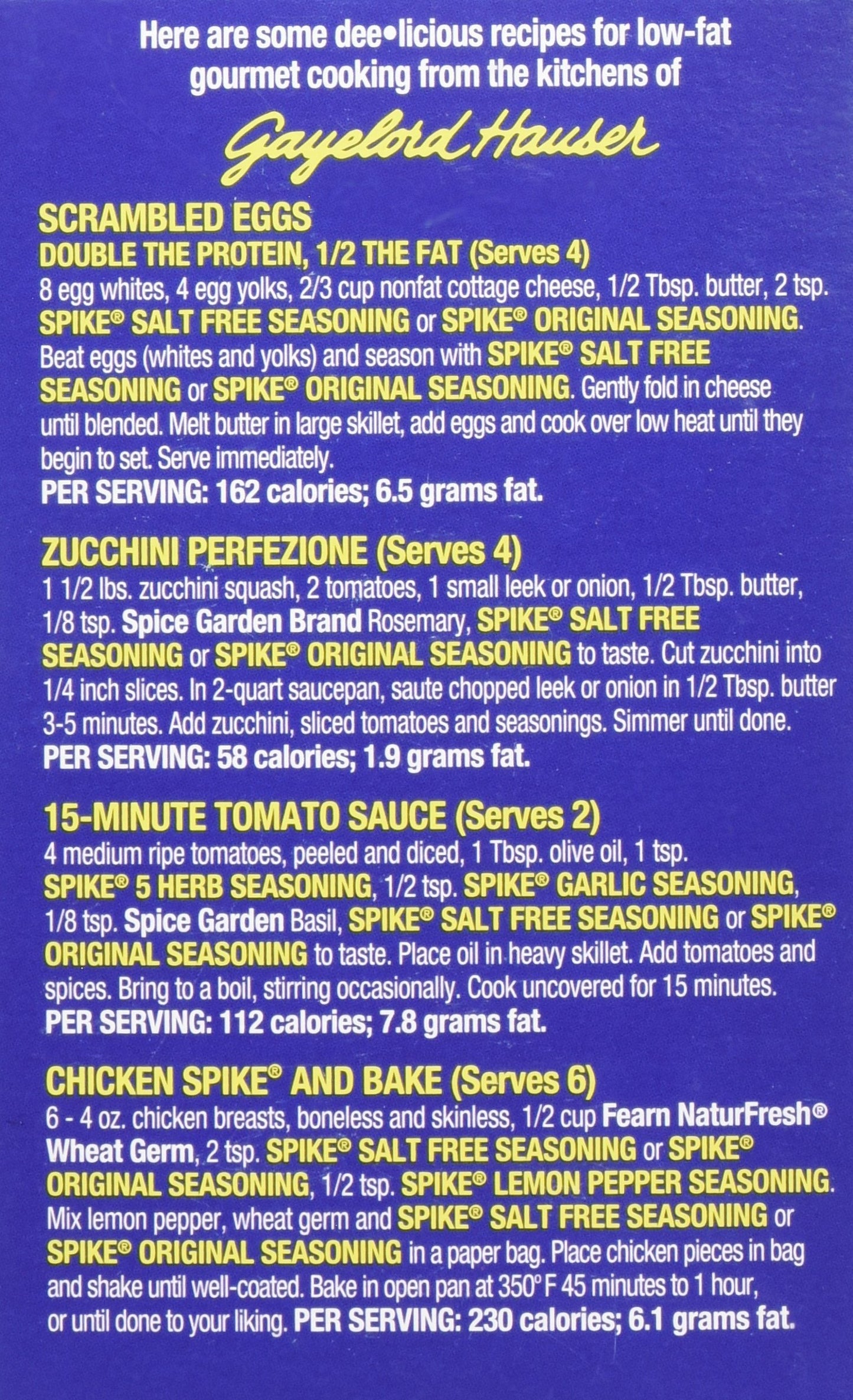Spike All Natural Seasoning - Salt Free 9 oz Box