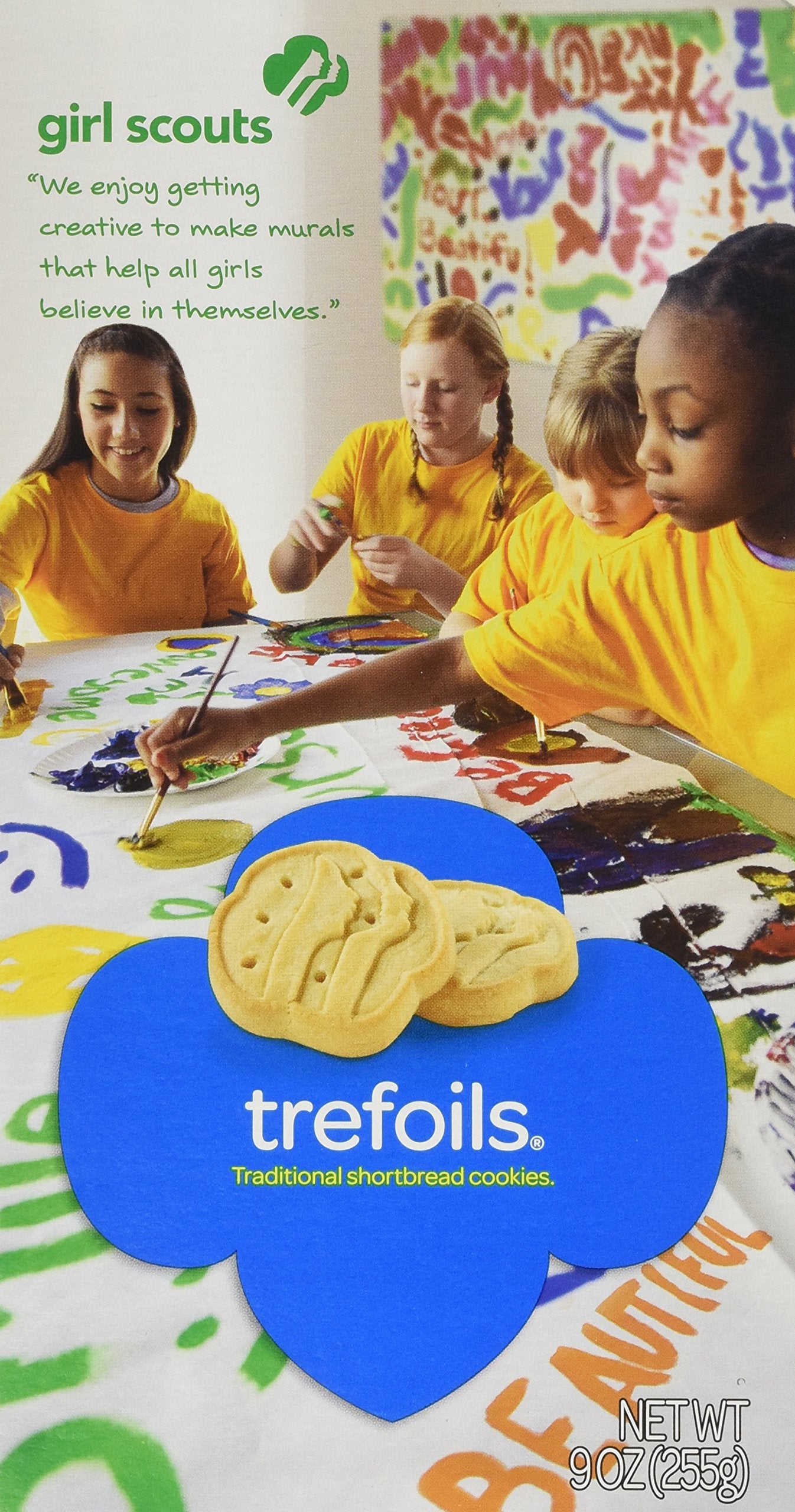 girl Scout cookies Trefoils A Traditional Shortbread cookie - 1 Box of 36 cookies (Packaging may vary)