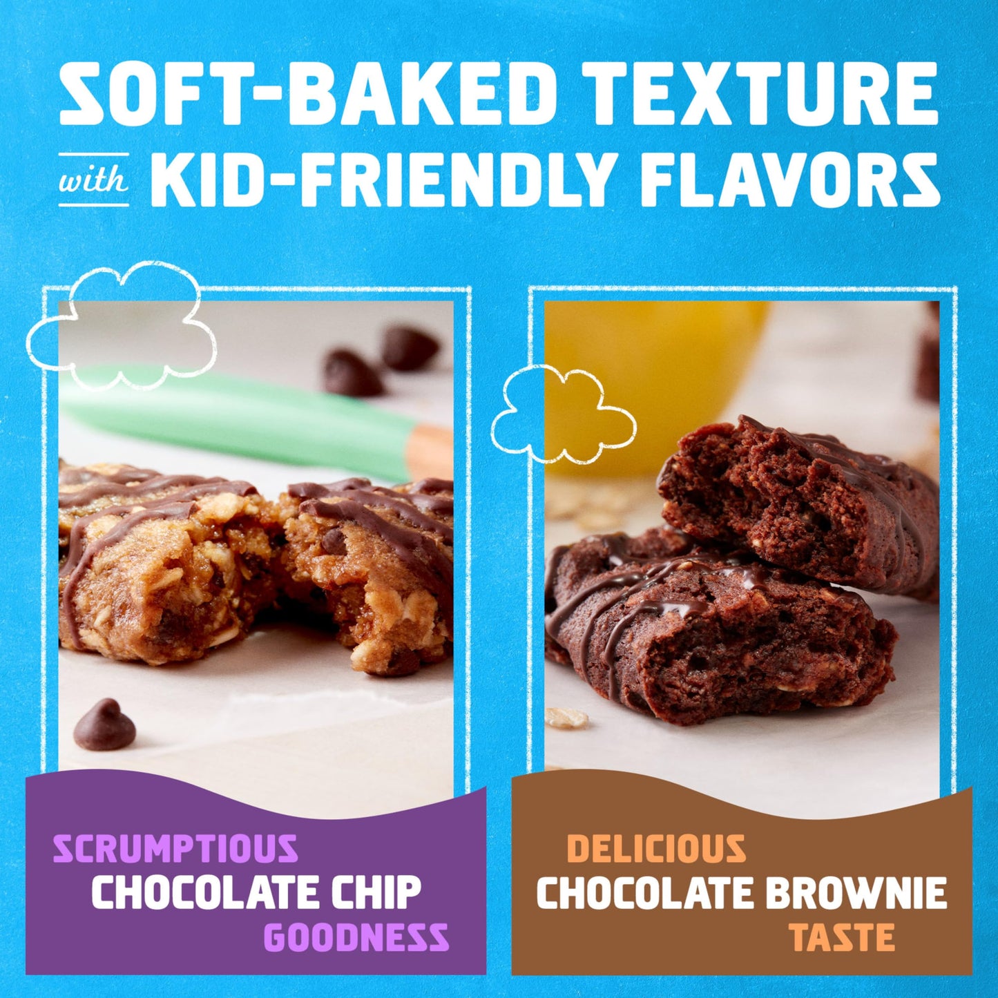Zbar - Chocolate Chip and Chocolate Brownie - Variety Pack - Soft Baked Whole Grain Snack Bars - USDA Organic - Non-GMO - Plant-