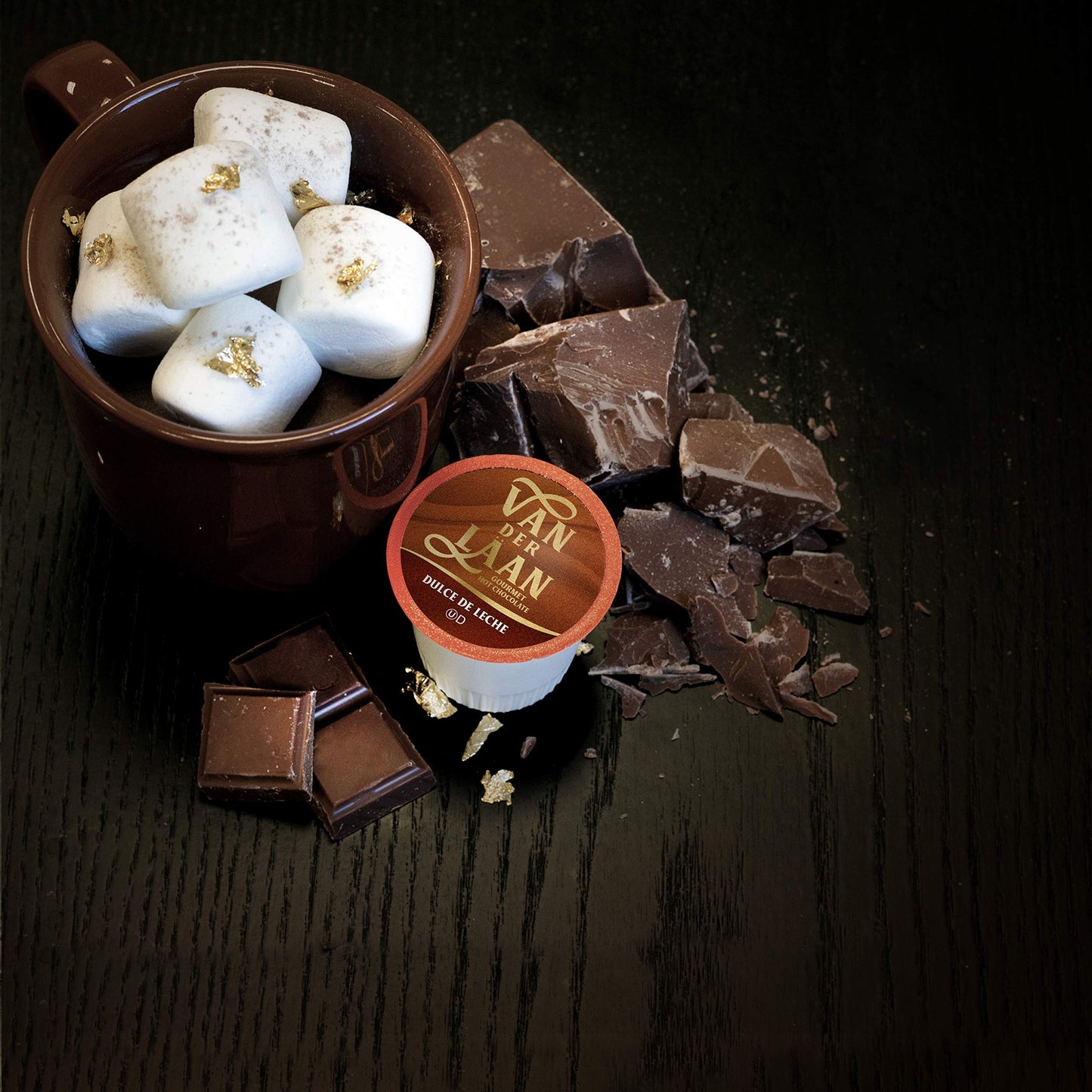 Van Der Laan Chocolate Hot Cocoa Pods, Dulce De Leche, 40 Count, Compatible with K Cup malt-inspired
