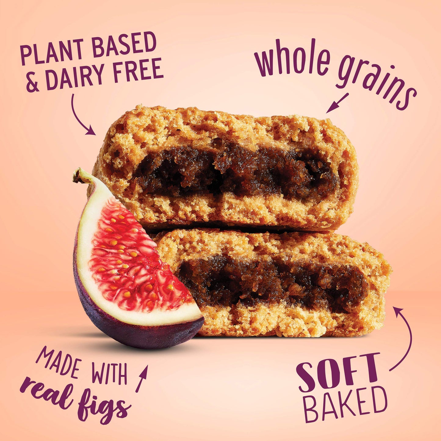 Natures Bakery Whole Wheat Fig Bars, Original Fig, Real Fruit, Vegan, Non-GMO, Snack bar, 6 boxes with 6 twin packs (36 twin pac