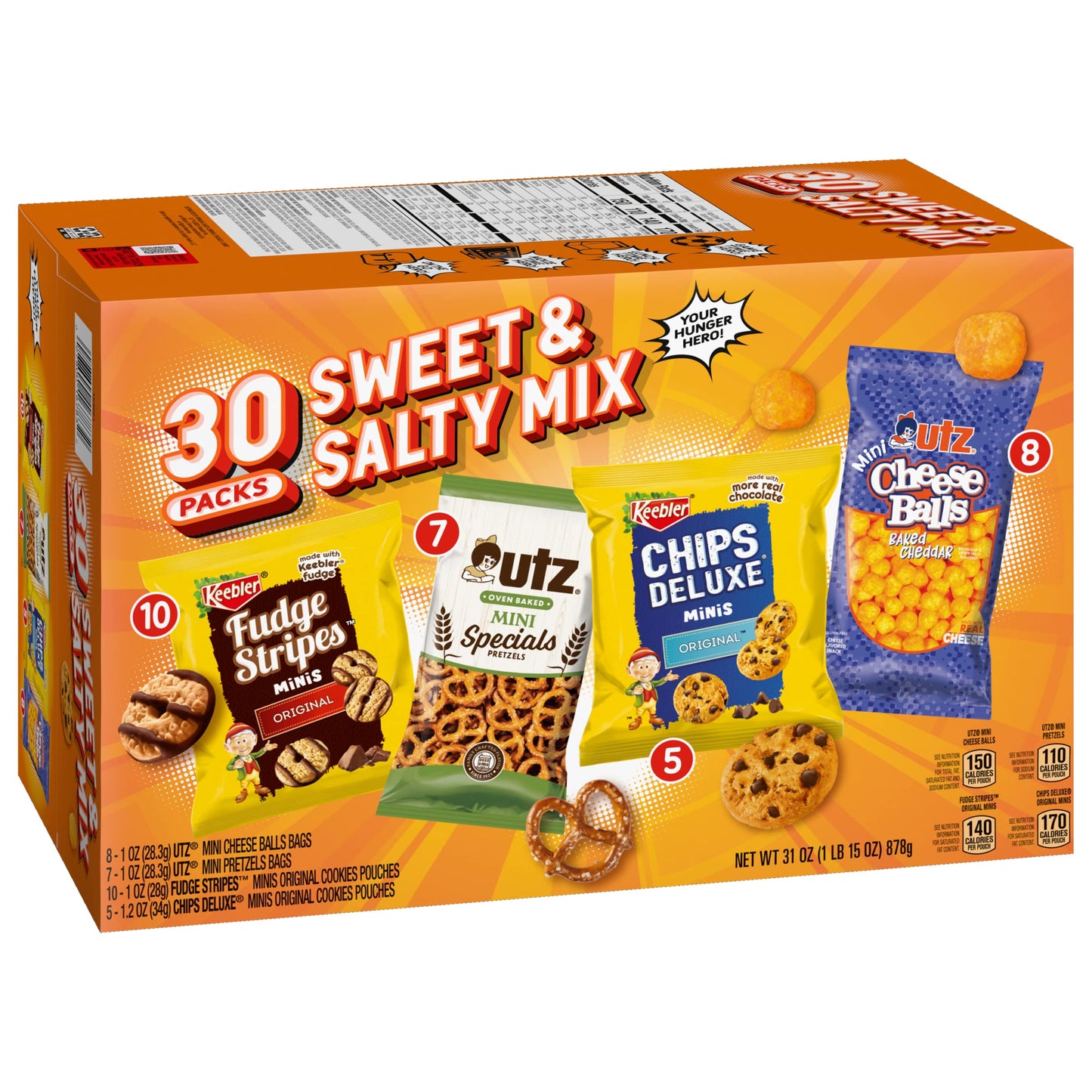 Keebler Cookies and Crackers, Variety Pack, 30 Ct. (Pack of 2)