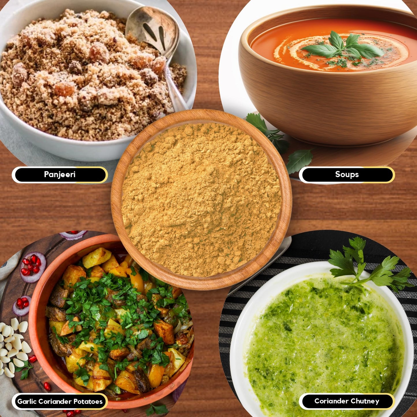 Organic Zing Organic Coriander (Cilantro) Powder (Coriandrum Sativum) For Curries, Pickles | 100% Raw | Usda Certified | Vegan |