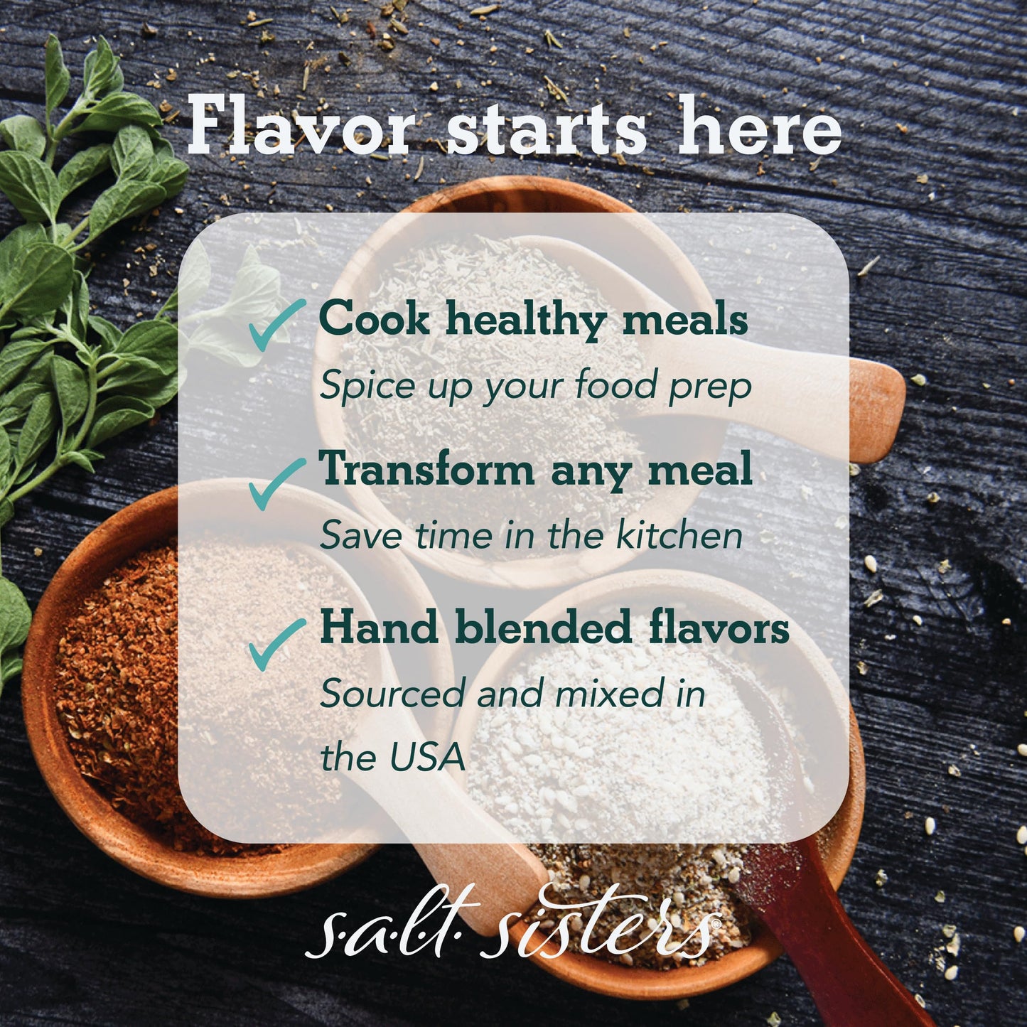 S.A.L.T. Sisters Blackening Cajun Rub & Seasoning | All-Natural, Gluten Free, Msg Free, Non-Gmo | Dry & Wet Rub Seasoning Base |