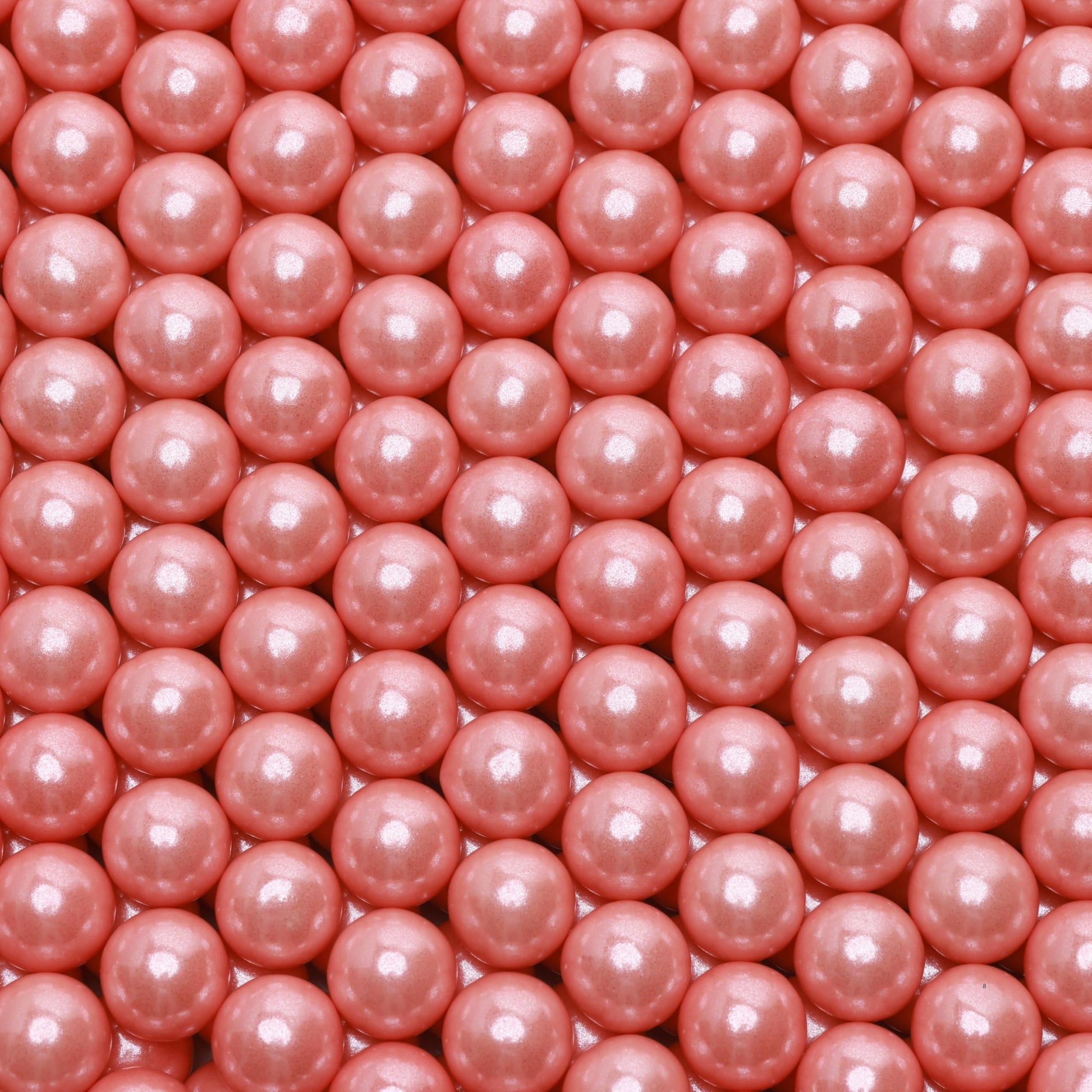 Shimmer Gumballs - Strawberry Bubble Gum for Kids - 3 PACK Pearl Pink Candy 3.5 oz Chewing Gum - Nostalgic Valentines Candy for 