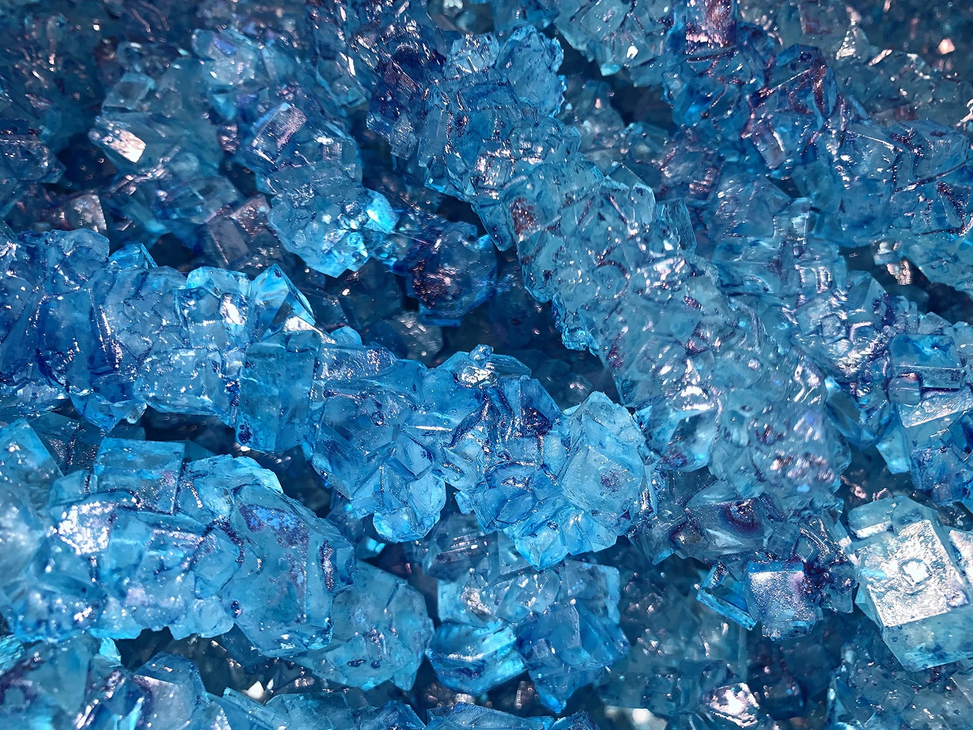 Sweetglob Old Fashioned Rock Candy Crystals On Strings (Blue Raspberry, 2 Pound)
