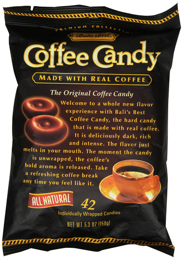 Bali'S Best Coffee Candy Individually Wrapped, 0.35Pounds (42 Pcs)
