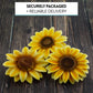 Global Sugar Art Sunflower Sugar Cake Flowers, 9 Count By Chef Alan Tetreault