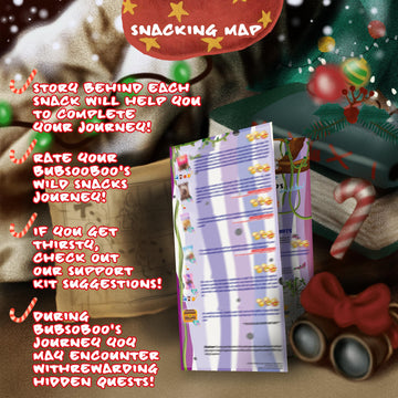 Bubsooboos Wild Snacks Maxi International Snack Box | 21 Full-Size Exotic Snacks | Maxi Purple