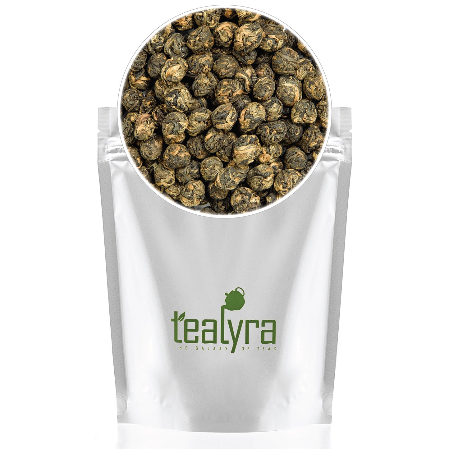Tealyra Black Dragon Pearls Loose Leaf Black Tea - Premium Bold Caffeine - 4 Ounce (110g)