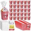 Teenyyou 30 Set Fathers Day Popcorn Boxes Best Pop Ever Treat Bag Popcorn Bucket Container Gift Tag with String Funny Dad Gift 