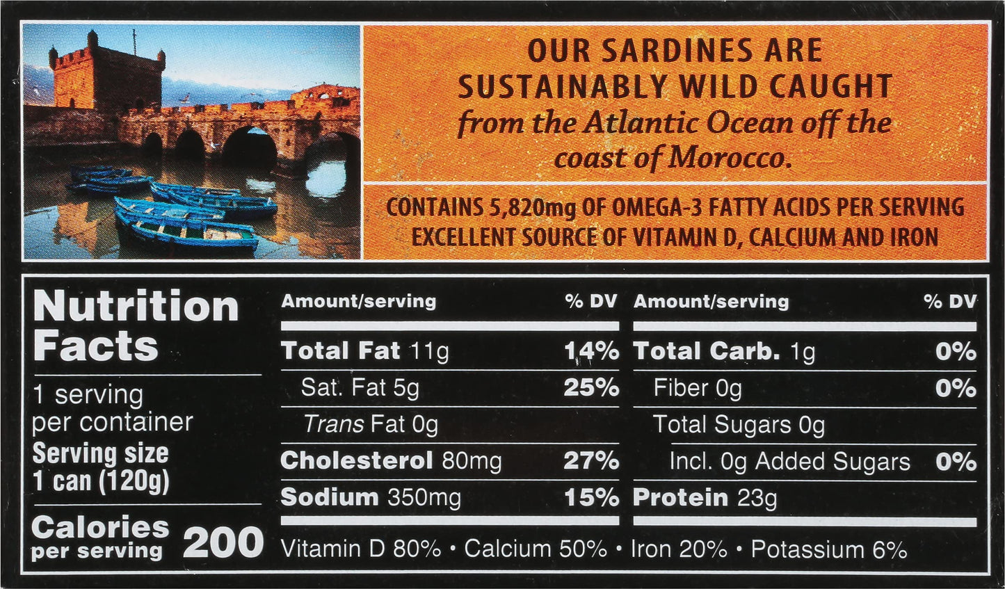 Crown Prince Sardines in Louisiana Hot Sauce, 4.25-Ounce Cans (Pack of 12)