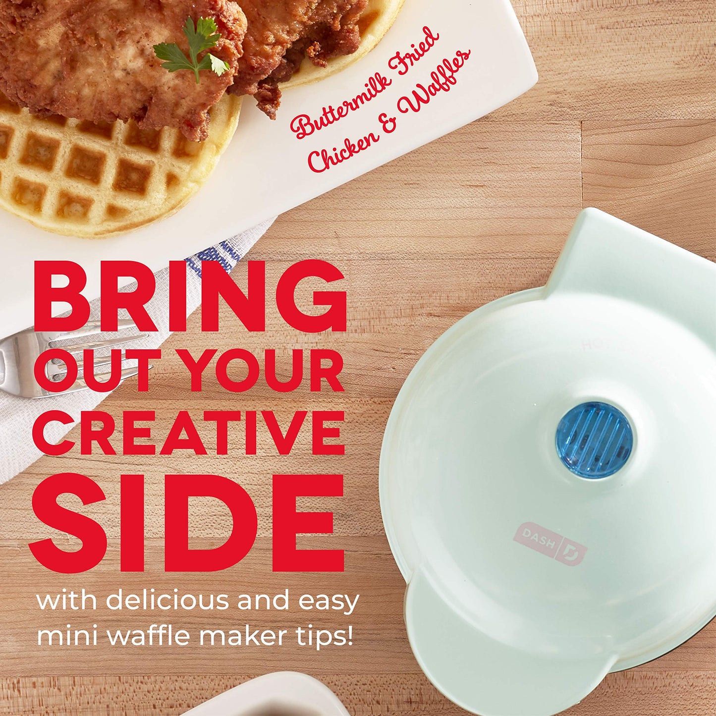 Dash Wonderful Mini Waffles Recipe Book With Gluten, Vegan, Paleo, Dairy + Nut Free Options, Over 80+ Easy To Follow Guides, Cookbook
